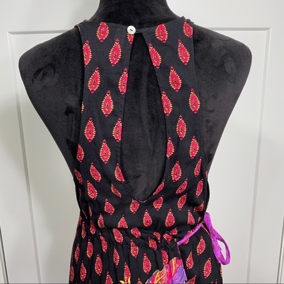 Free People intimately Rendezvous Girl slip dress black purple size xs - Picture 6 of 11